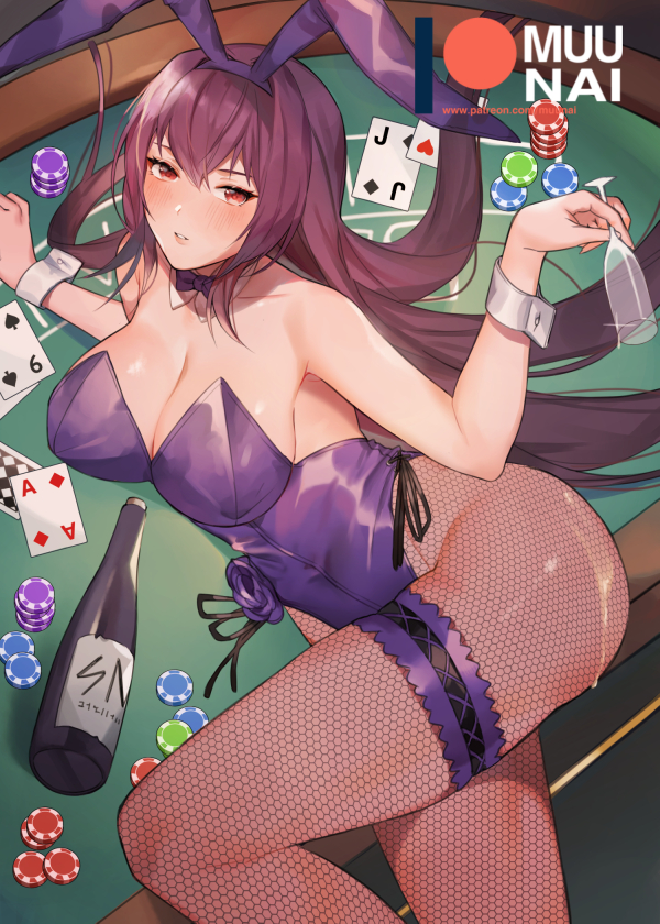 scathach (fate and 1 more) drawn by muunai