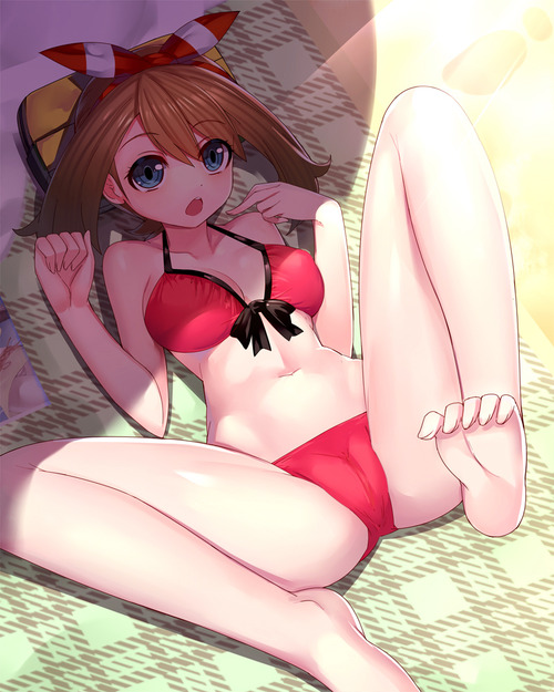 may (pokemon and 1 more) drawn by ririko_(zhuoyandesailaer)