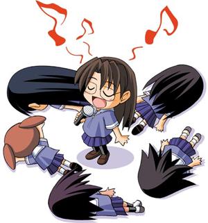 kasuga ayumu, sakaki, mihama chiyo, takino tomo, kagura, and 1 more (azumanga daioh)