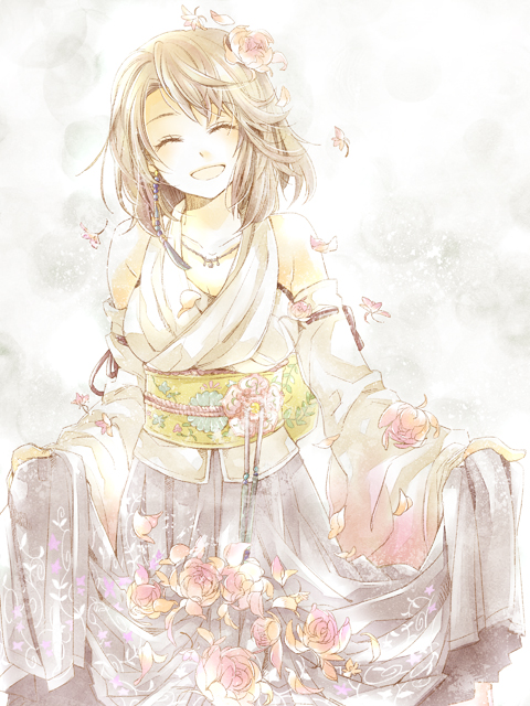 yuna (final fantasy and 1 more) drawn by shichimiso