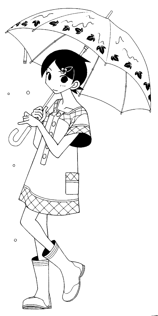 fuura kafuka (sayonara zetsubou sensei) drawn by kumeta_kouji