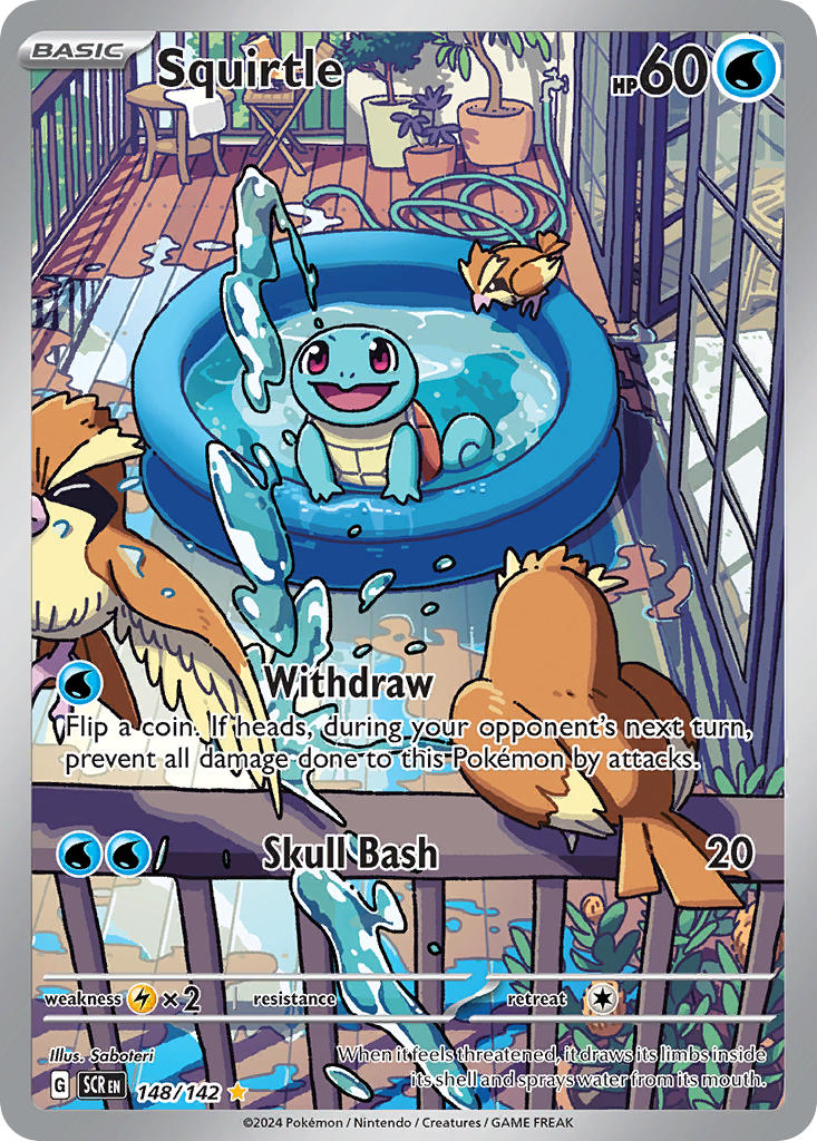 squirtle and pidgey (pokemon and 1 more) drawn by saboterian