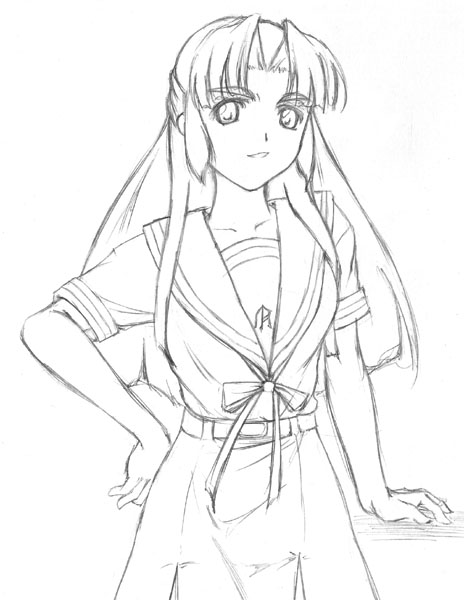 asakura ryoko (suzumiya haruhi no yuuutsu) drawn by phares