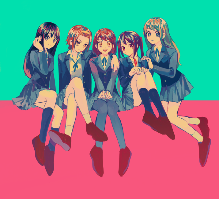 akiyama mio, nakano azusa, hirasawa yui, tainaka ritsu, and kotobuki tsumugi (k-on!) drawn by sharp911