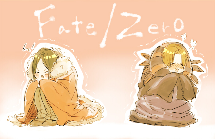 iskandar, waver velvet, gilles de rais, and uryuu ryuunosuke (fate and 1 more) drawn by mochi_(motizuki-ruka)