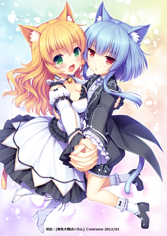 taruto and macaron (momoiro taisen pairon) drawn by sayori_(neko_works)