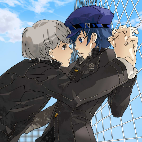 narukami yu and shirogane naoto (persona and 1 more) drawn by mihara_(081mhrs)