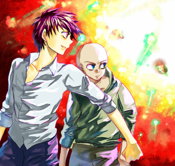 grubitsch grady and kernel fleck (the demonata) drawn by skn_nks