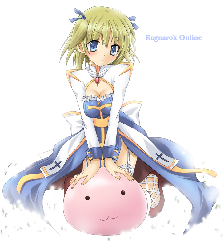 arch bishop and poring (ragnarok online) drawn by tsukiji