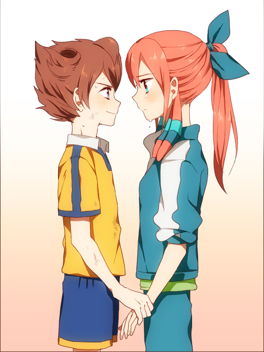 matsukaze tenma and seto midori (inazuma eleven and 1 more) drawn by yui_(marine-drive)