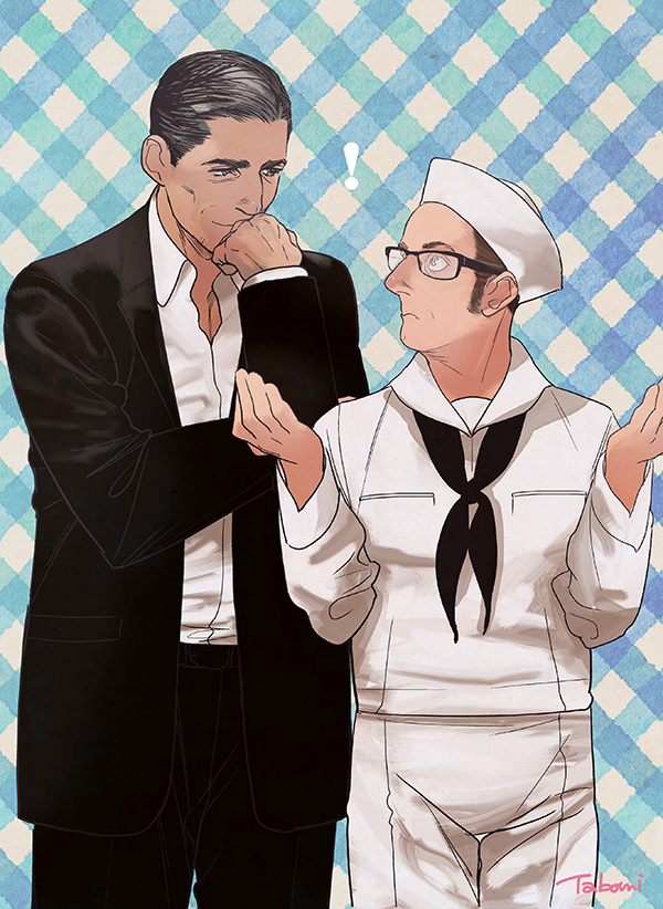 john reese and harold finch (person of interest) drawn by tabomi