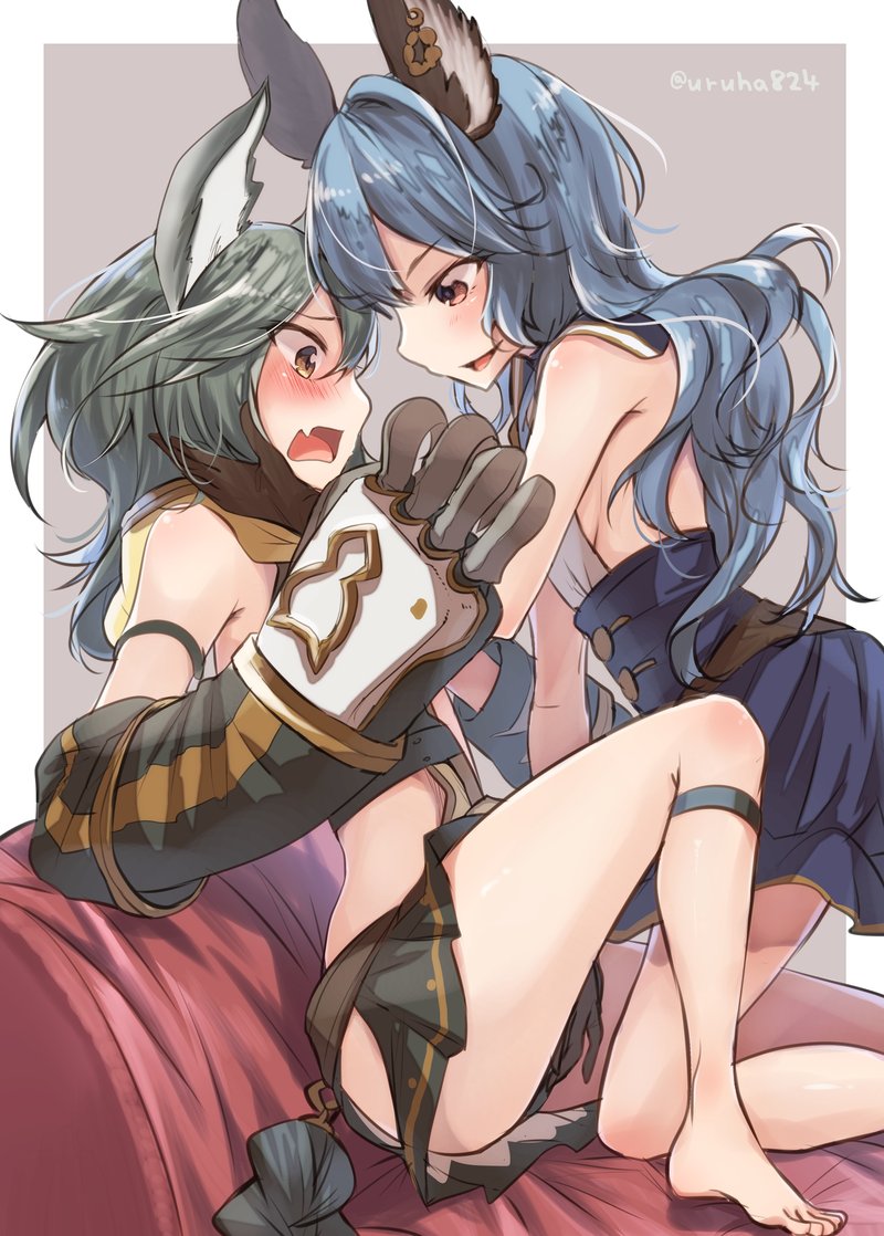 ferry and sen (granblue fantasy) drawn by uruha_(yw1109)
