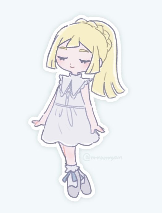lillie (pokemon and 1 more) drawn by eneko_(olavcnkrpucl16a)