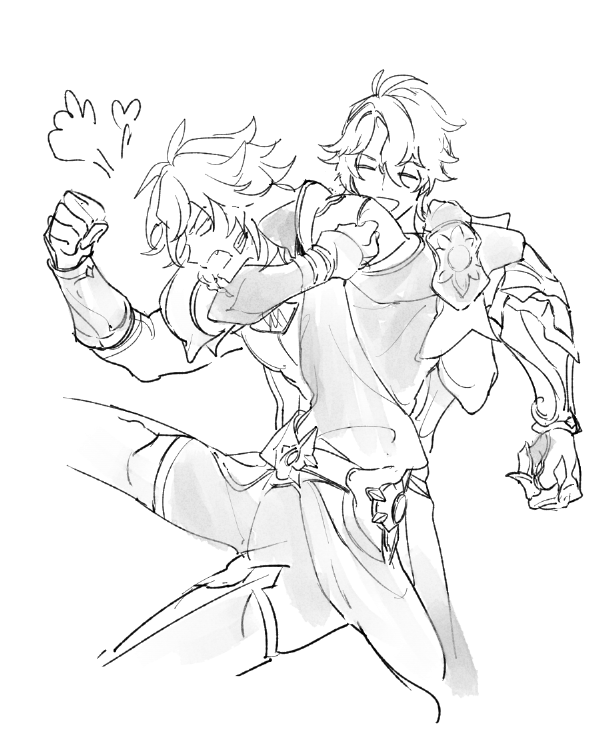 phainon and mydei (honkai and 1 more) drawn by effervescence_x