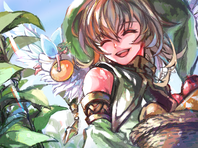 kumiromi of harvest and cute fairy (elona) drawn by mimimikan