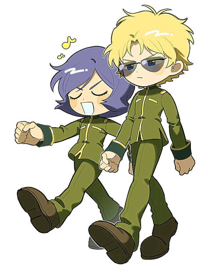 char aznable and garma zabi (gundam and 1 more) drawn by kamonekm