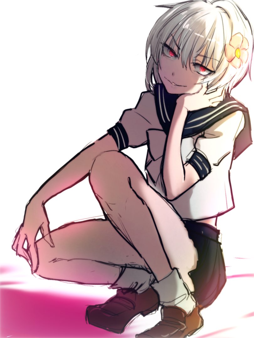 accelerator and suzushina yuriko (toaru majutsu no index) drawn by 084