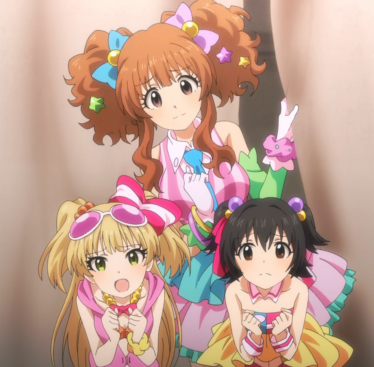 Jougasaki Rika Akagi Miria And Moroboshi Kirari Idolmaster And 1