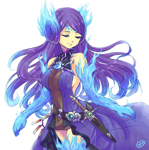 brighid (xenoblade chronicles and 1 more) drawn by kanane_(knnkk_o)