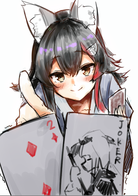 mori calliope and ookami mio (hololive and 1 more) drawn by mooninkyuu