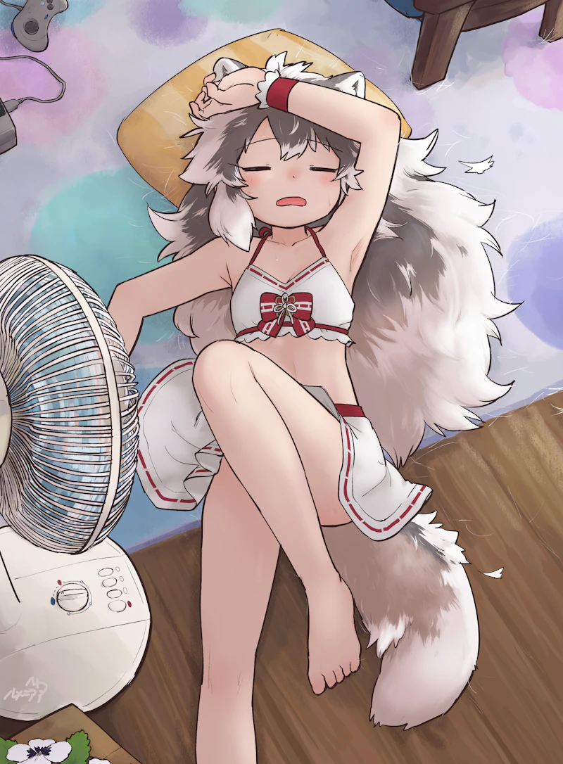 arctic fox (kemono friends and 1 more) drawn by rumenia_(ao2is)
