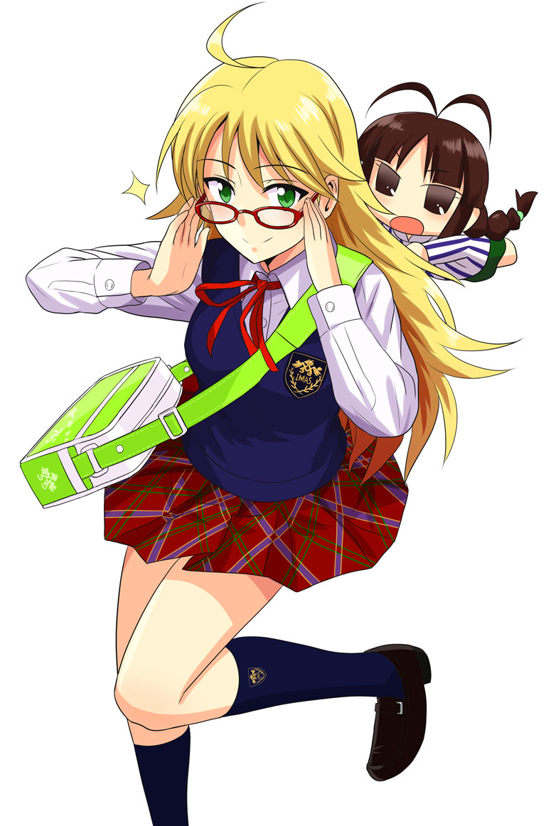 hoshii miki and chicchan (idolmaster and 1 more) drawn by tsurui