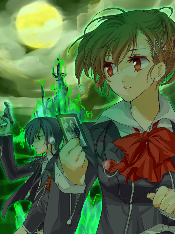 yuuki makoto and shiomi kotone (persona and 2 more) drawn by ichimatsu_shiro