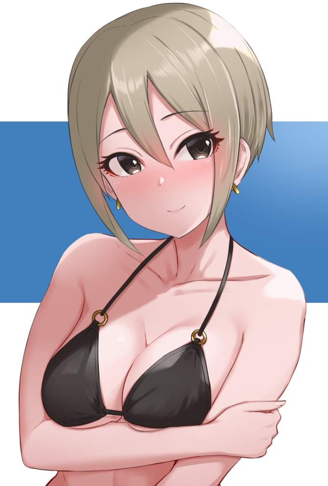 shiomi syuko (idolmaster and 1 more) drawn by tomajiyama