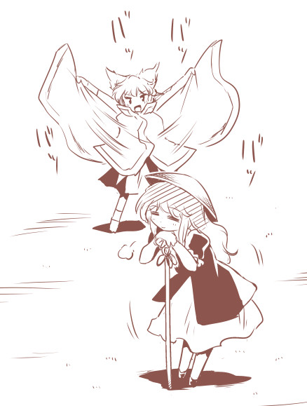 hijiri byakuren and toyosatomimi no miko (touhou) drawn by futatsuki_hisame