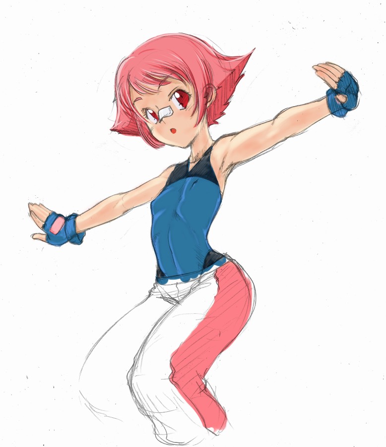 maylene (pokemon and 1 more) drawn by cha_(chelltye)
