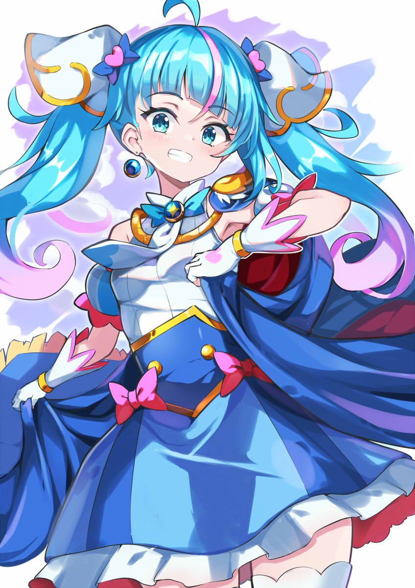 sora harewataru and cure sky (precure and 1 more) drawn by omochishiki