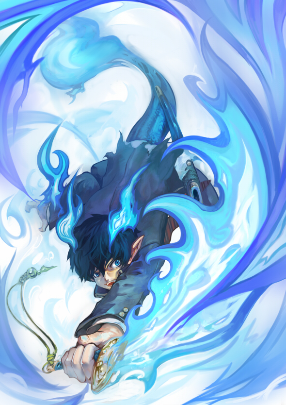 okumura rin (ao no exorcist) drawn by 2c