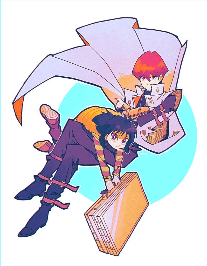 kaiba seto and kaiba mokuba (yu-gi-oh! and 1 more) drawn by tenteko_mai51