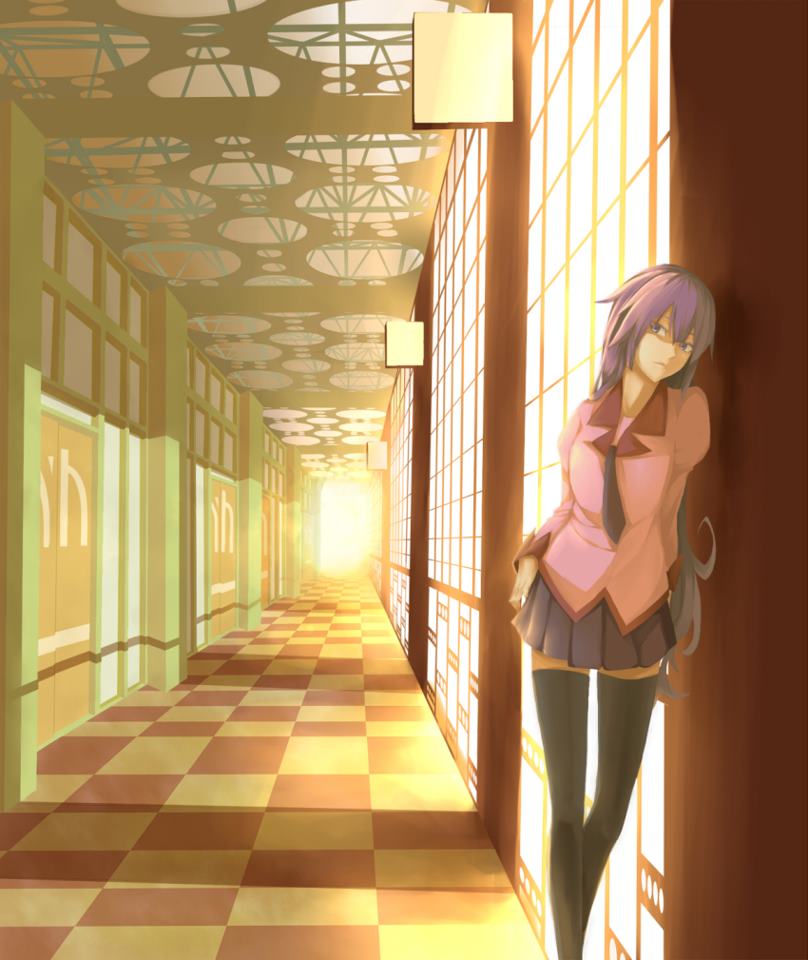 senjougahara hitagi (monogatari and 1 more)