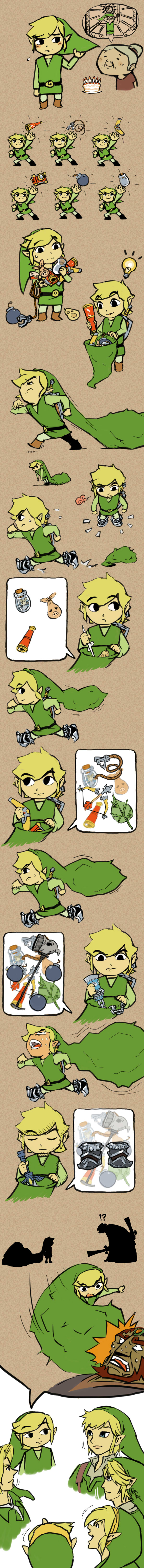 link, toon link, and ganondorf (the legend of zelda and 3 more) drawn by kuruuya