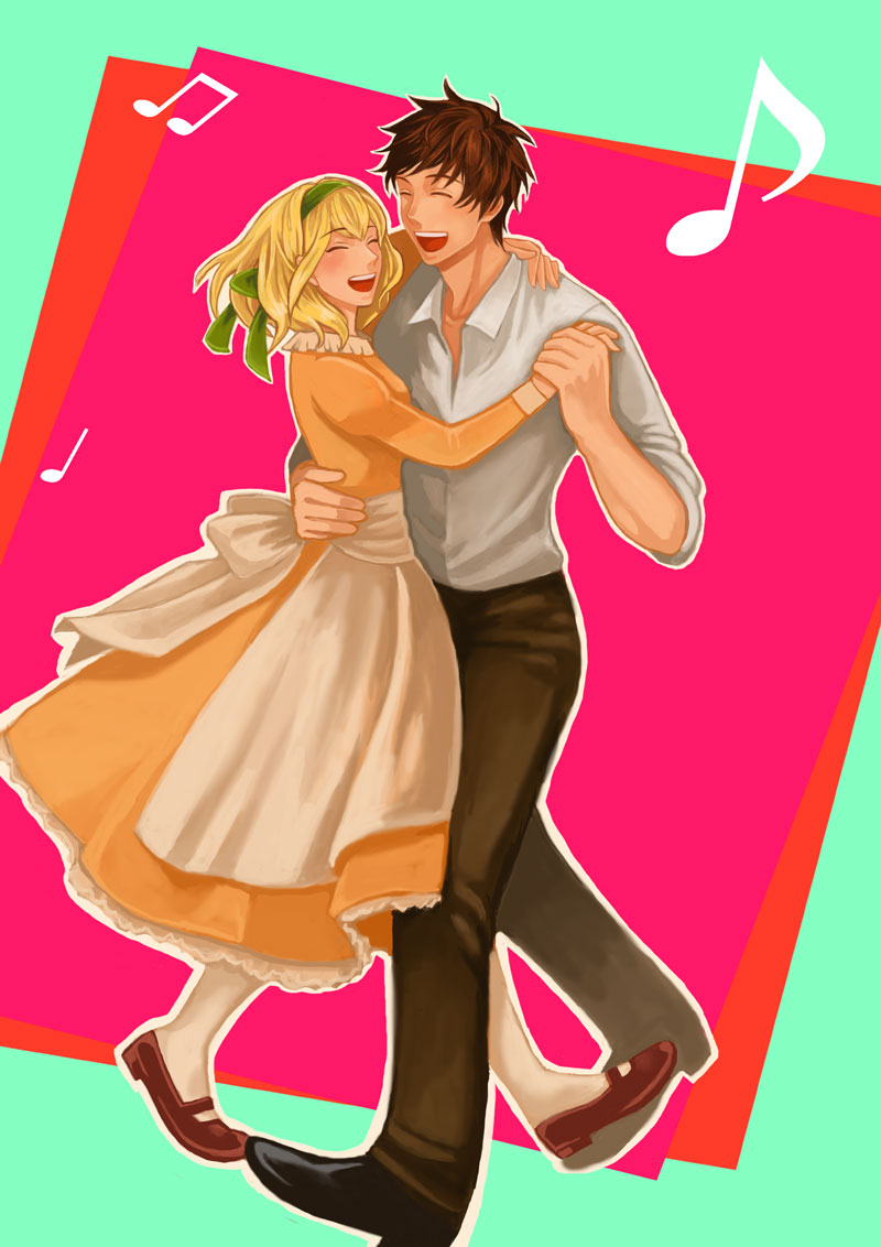spain and belgium (axis powers hetalia) drawn by konpee