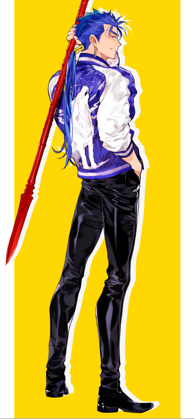 cu chulainn (fate and 1 more) drawn by tatsuta_age