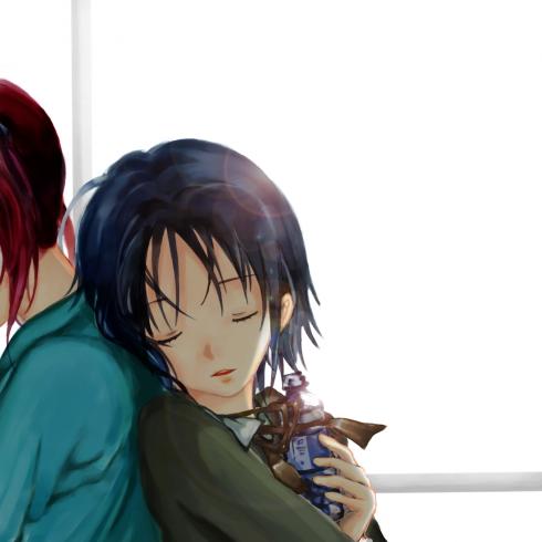 umino mokuzu and yamada nagisa (satougashi no dangan wa uchinukenai) drawn by nekosho