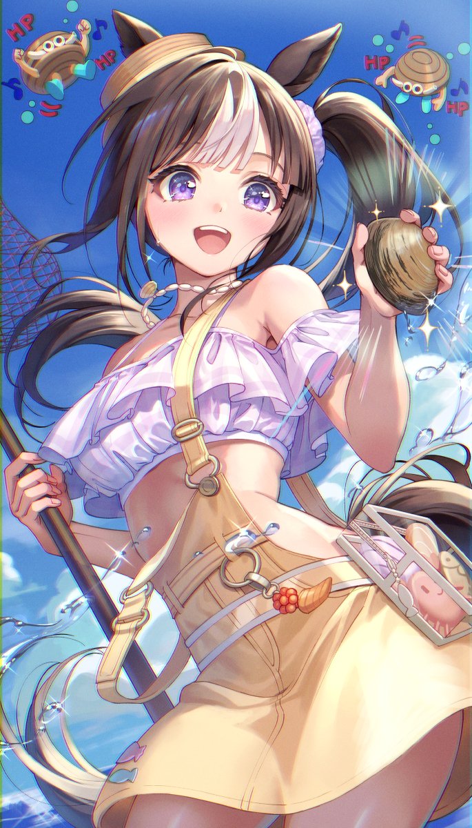 hokko tarumae and hokki-kun (umamusume) drawn by kuze_kaname