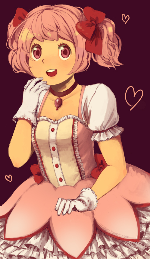 kaname madoka (mahou shoujo madoka magica) drawn by rina_(rinatan)