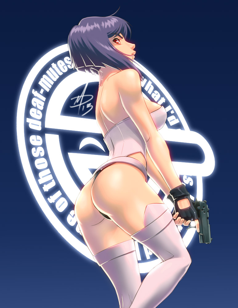 kusanagi motoko (ghost in the shell) drawn by polarityplus