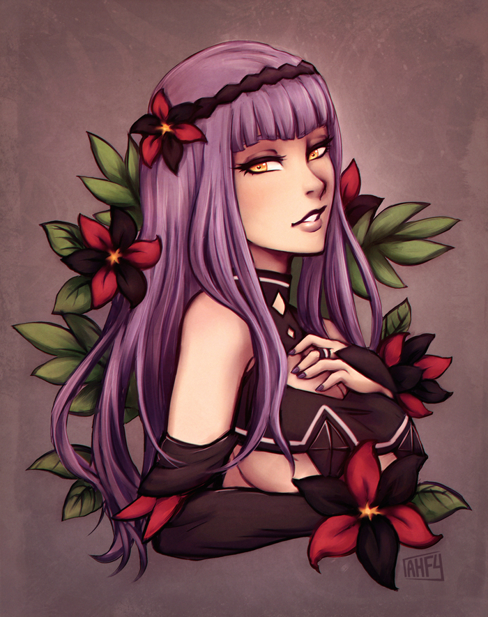 lady j (valkyrie drive and 1 more) drawn by iahfy