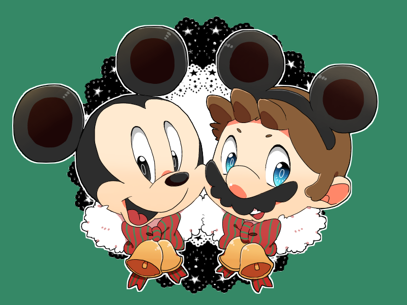 mario and mickey mouse (mario and 1 more) drawn by riomario