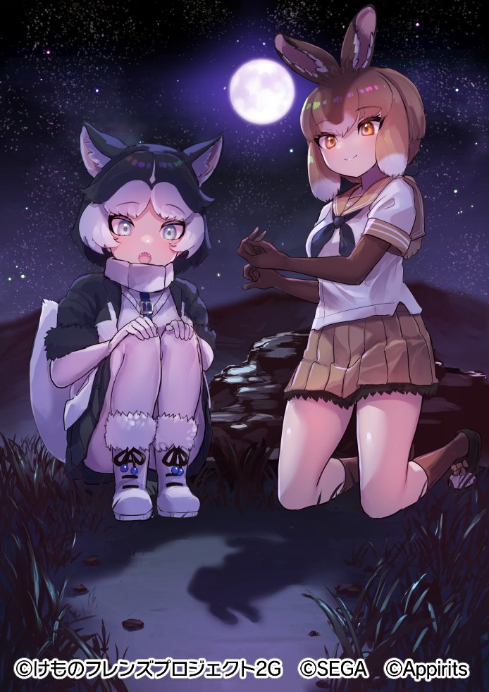 siberian husky and japanese hare (kemono friends and 1 more) drawn by tadano_magu