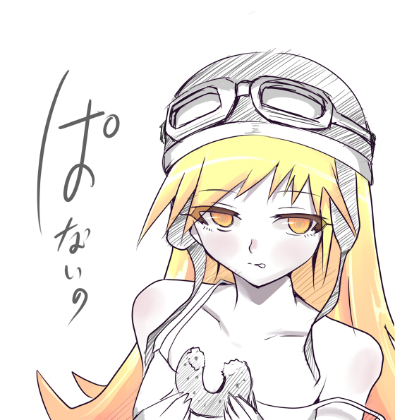 oshino shinobu (monogatari and 1 more) drawn by kasai_shin