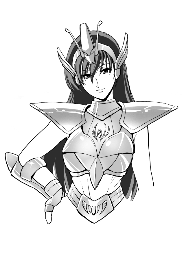 equuleus kyoko (saint seiya and 1 more) drawn by tare-katsu