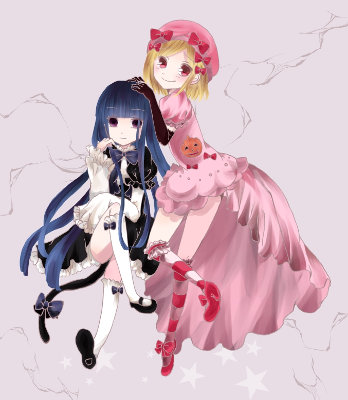 frederica bernkastel and lambdadelta (umineko no naku koro ni) drawn by mikan-bako