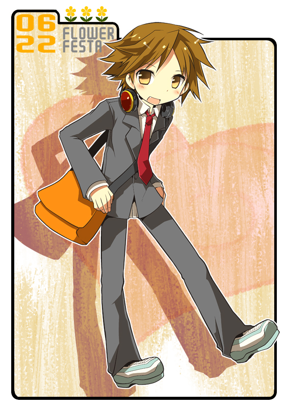 hanamura yousuke (persona and 1 more) drawn by kamiyoshi_rika