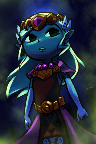 princess zelda and toon zelda (the legend of zelda and 1 more) drawn by sen_(sen69)
