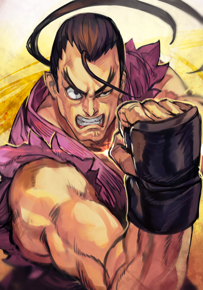 hibiki dan (street fighter and 1 more) drawn by hungry_clicker